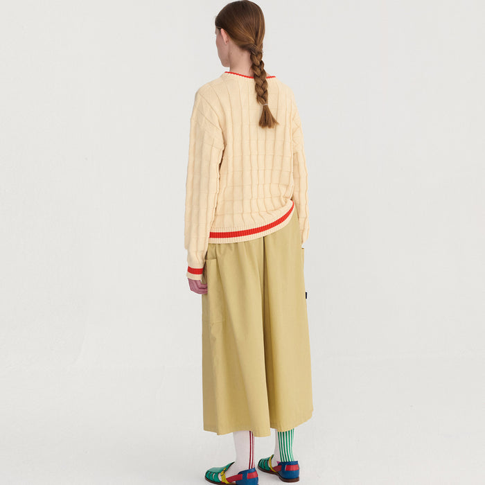 Women's Cotton Poplin Paper Touch Culottes - Warm Sand