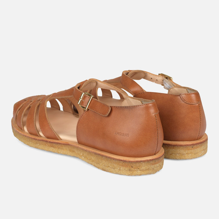 Women's Leather Fisherman Sandal - Tan