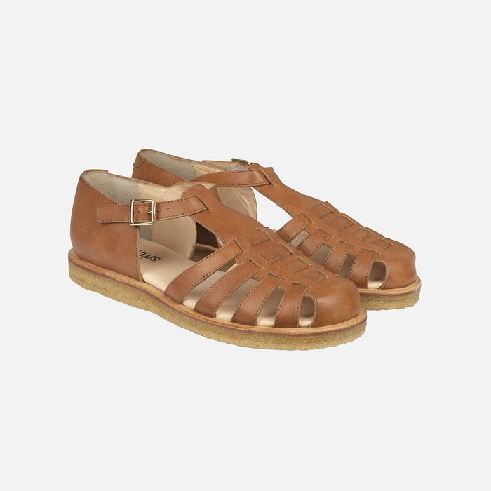 Women's Leather Fisherman Sandal - Tan