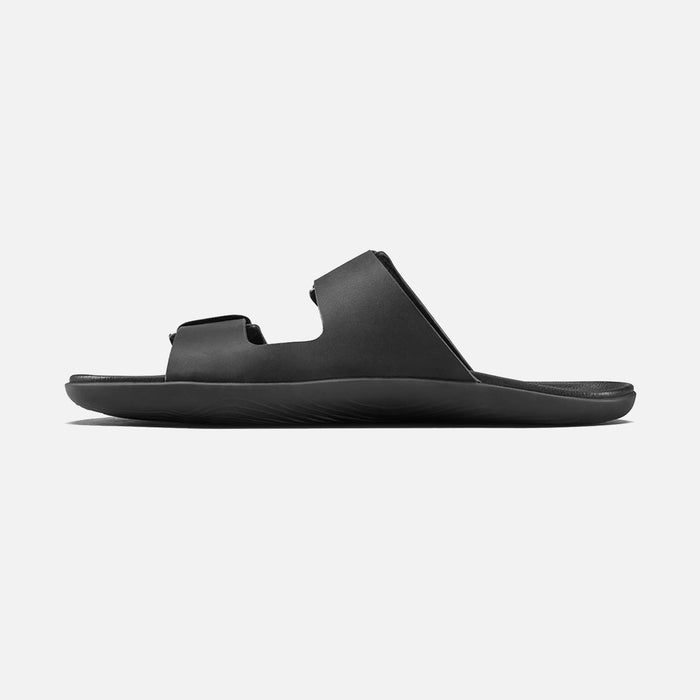 Women's Leather Sensus Yin Slides - Obsidian