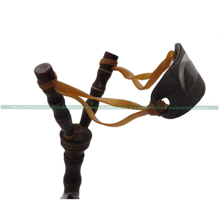 Elastic rubber wood catapult