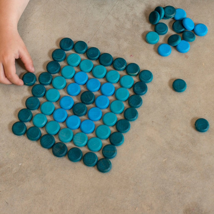 Wooden Coins Mandala - 36 Pieces
