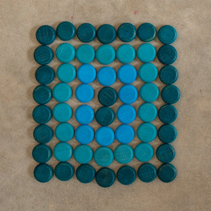 Wooden Coins Mandala - 36 Pieces