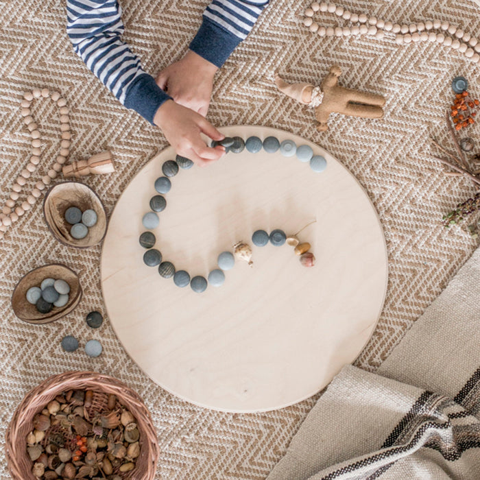 Wooden Stones Mandala - 36 Pieces