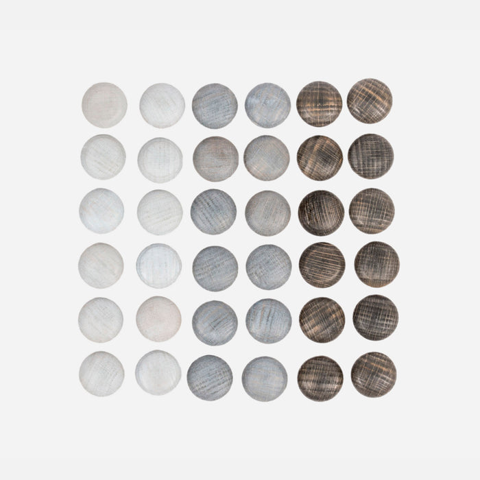 Wooden Stones Mandala - 36 Pieces