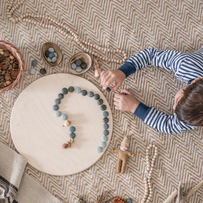 Wooden Stones Mandala - 36 Pieces