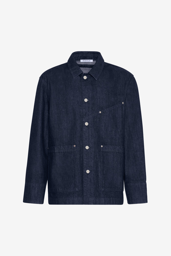 WORKER RAW DENIM JACKET 42 / INDIGO