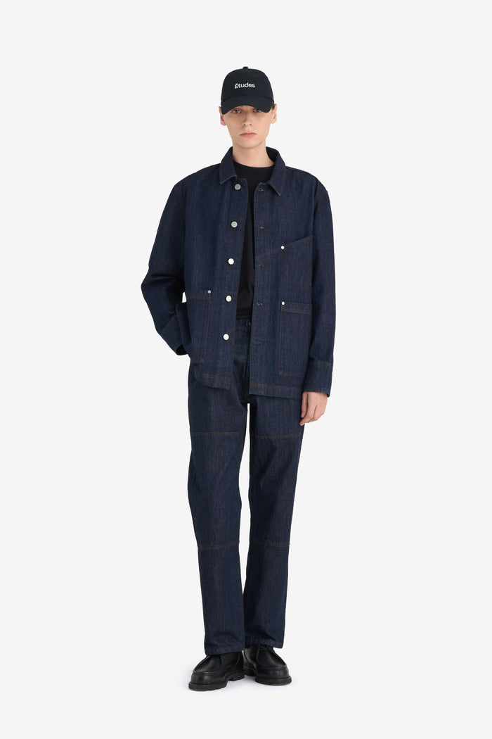 WORKER RAW DENIM JACKET 42 / INDIGO