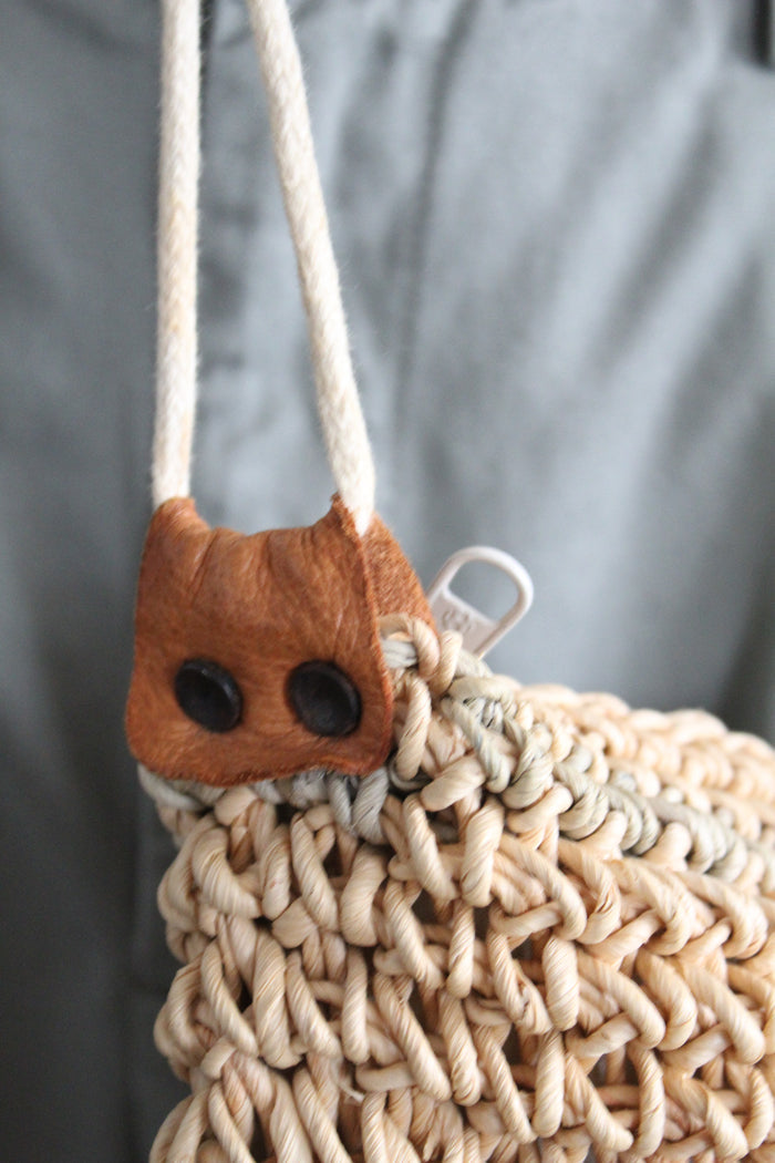 woven straw bag