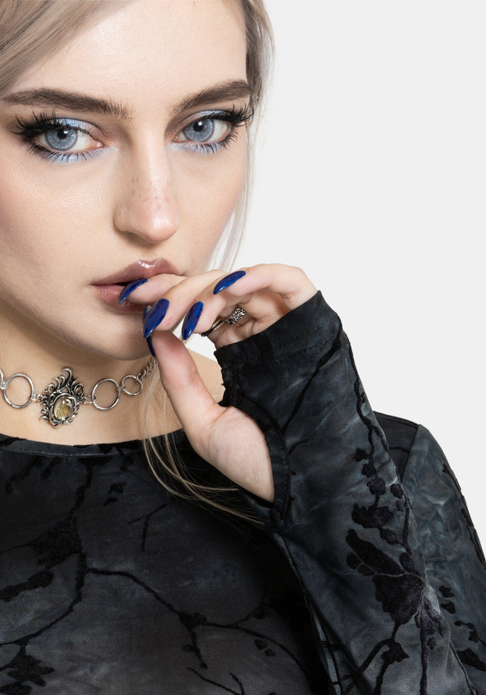 Wytchelm Long Sleeve Mesh Top
