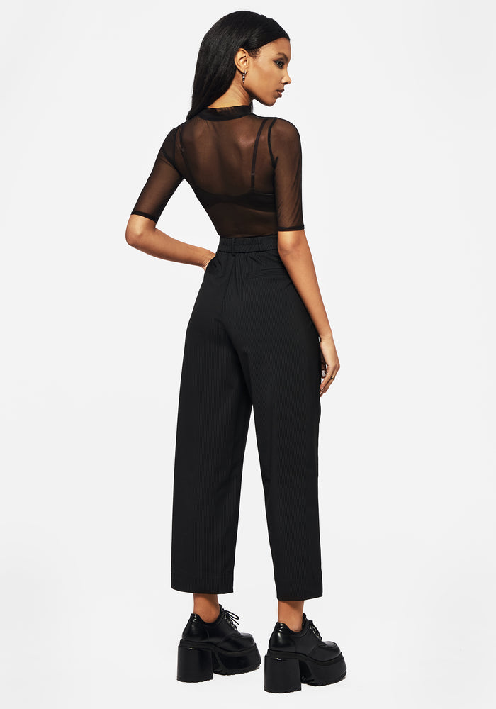 Zelda Pinstripe Tailored Balloon Trousers